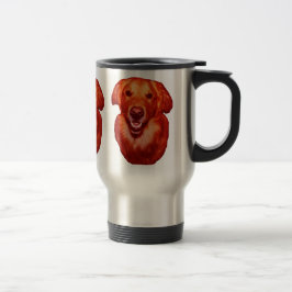 Caneca Térmica Perfil frontal do Ouro Vermelho