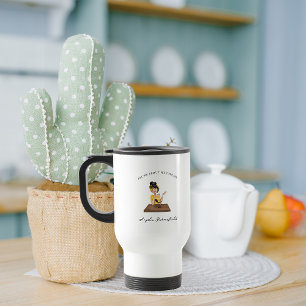 Caneca Térmica Pergunte-me Sobre Meu Podcast Monogram Podcaster