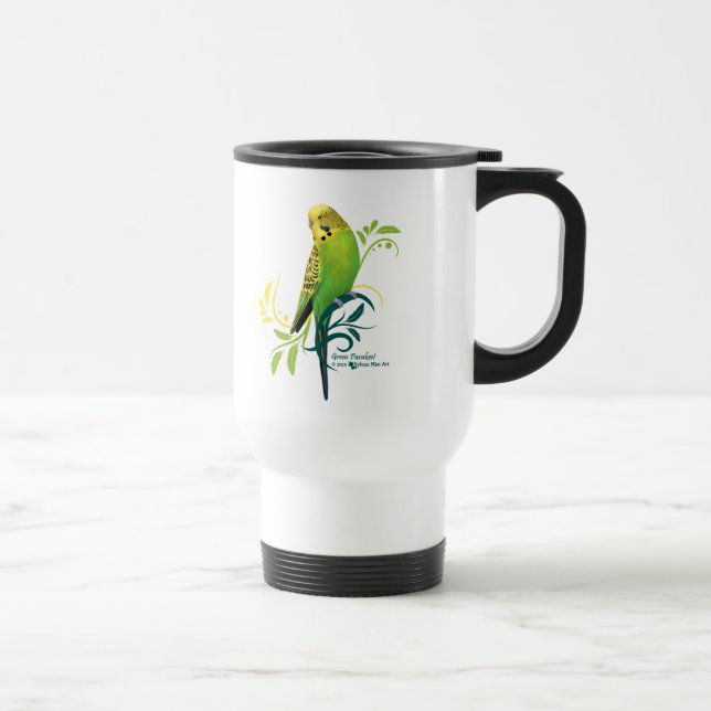 Caneca Térmica Periquito Verde (Direita)