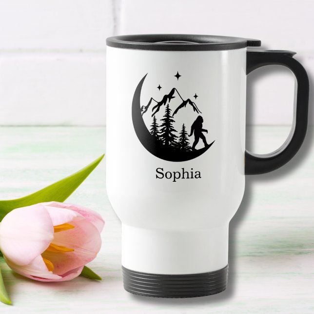Caneca Térmica Personalização Natureza do Big Foot Sasquatch Squa (Criador carregado)