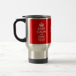 Caneca Térmica Personalizado mantenha calmo e edite a decoração