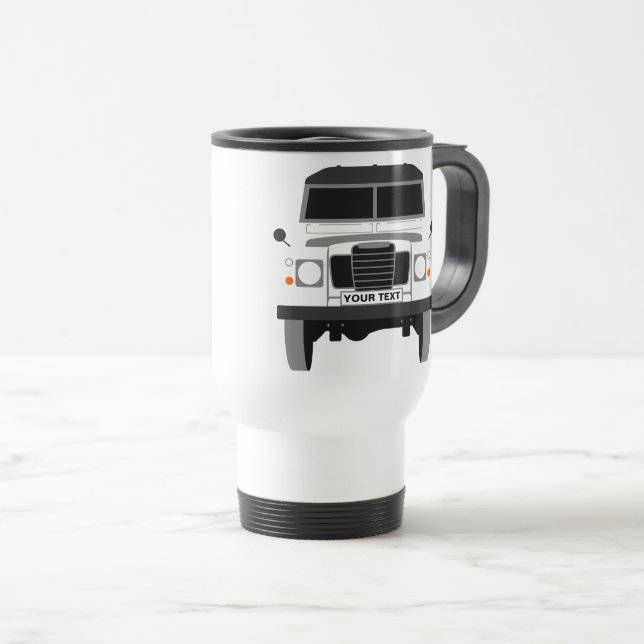 Caneca Térmica Personalizar imagem do cursor clássico Mk3 Land Ro (Frente Esquerda)