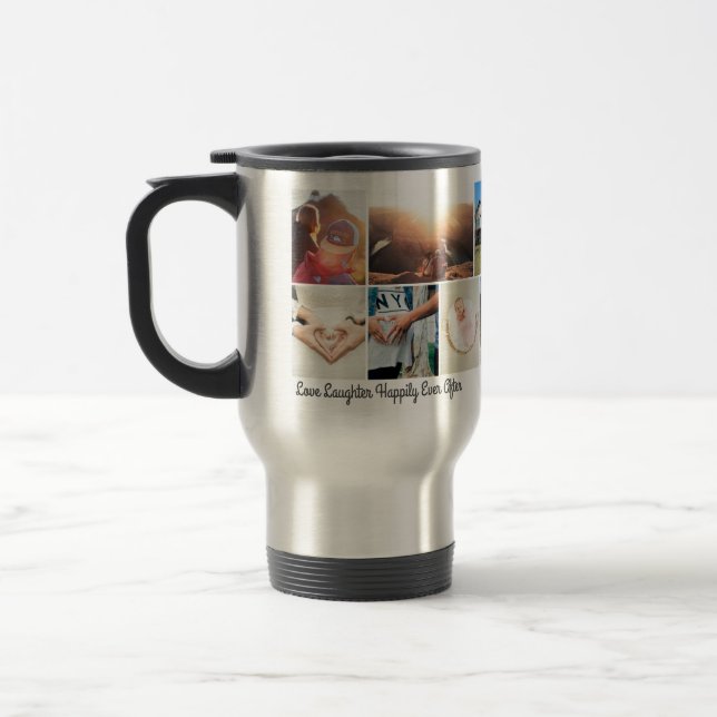 Caneca Térmica Personalize Amor Risos Felizes para Sempre (Esquerda)