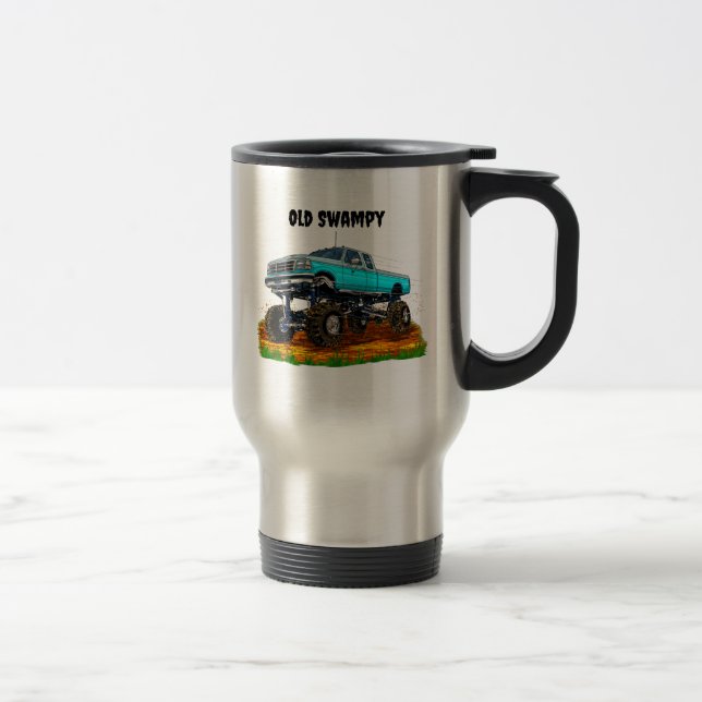 Caneca Térmica Personalize Caminhão Antigo Com Levantamento Enorm (Direita)