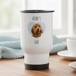 Caneca Térmica Personalized Dog Dad Travel | Custom Pet Photo