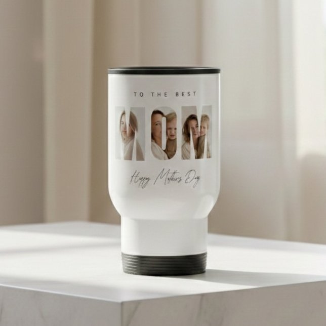 Caneca Térmica Personalized Photo MOM | Custom Mother’s Day Gift (Criador carregado)