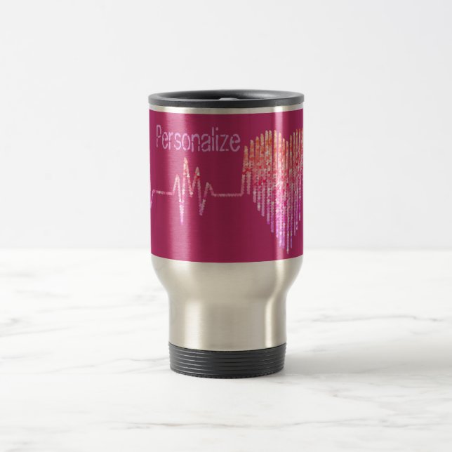 Caneca Térmica Pessegueira rosa de enfermeira médica cardíaca da  (Centro)