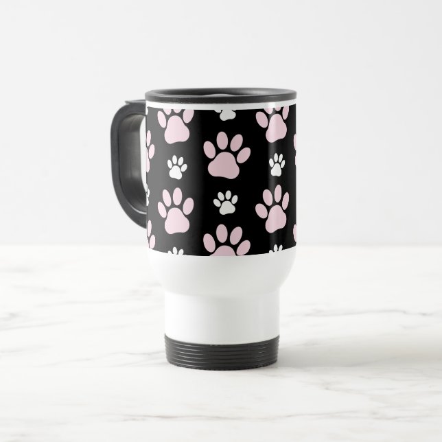 Caneca Térmica Pestanas, Patas Rosa, Patas Cachorros, Patas Anima (Frente Esquerda)