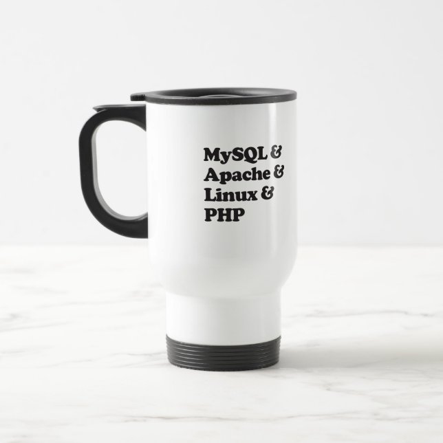 Caneca Térmica PHP de Mysql Apache Linux (Esquerda)