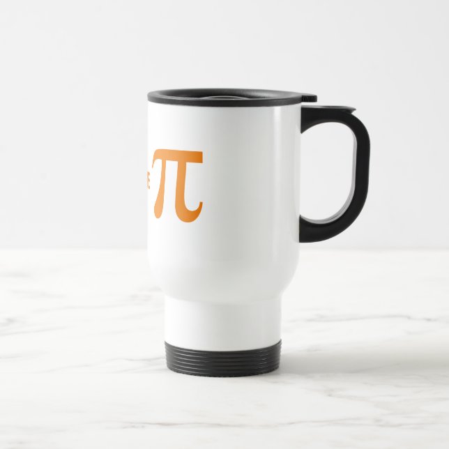 Caneca Térmica Pi / Filtragem de texto personalizado (Direita)
