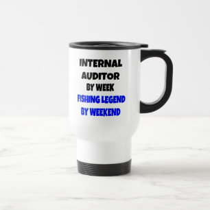 Caneca Térmica Piada de Legenda de Pesca do Auditor Interno