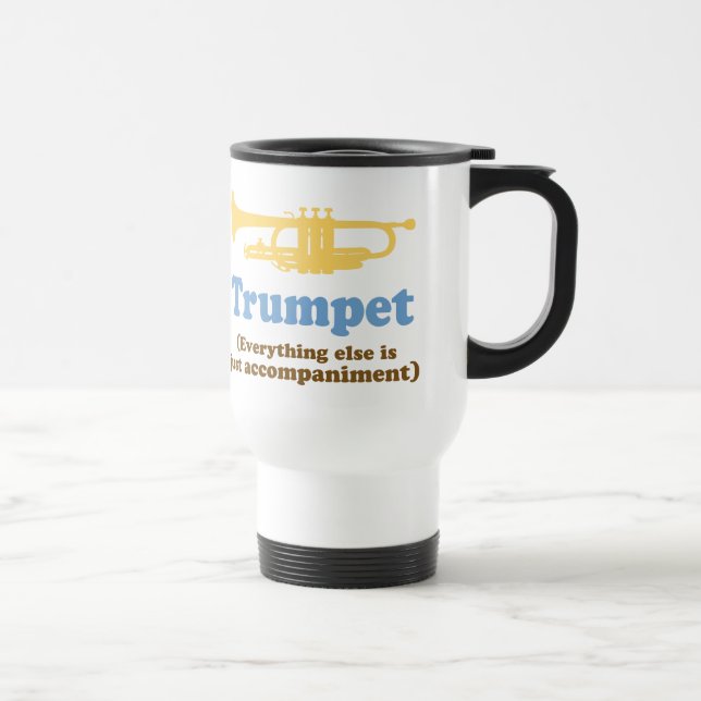 Caneca Térmica Piada engraçada da trombeta (Direita)