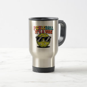Caneca Térmica Pickleball com adesivo de óculos de sol