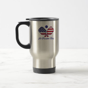 Caneca Térmica Pickleball Patriótico Deixar a Liberdade Andar 4 d