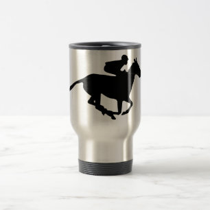 Caneca Térmica Pictograma de Corrida de Cavalo