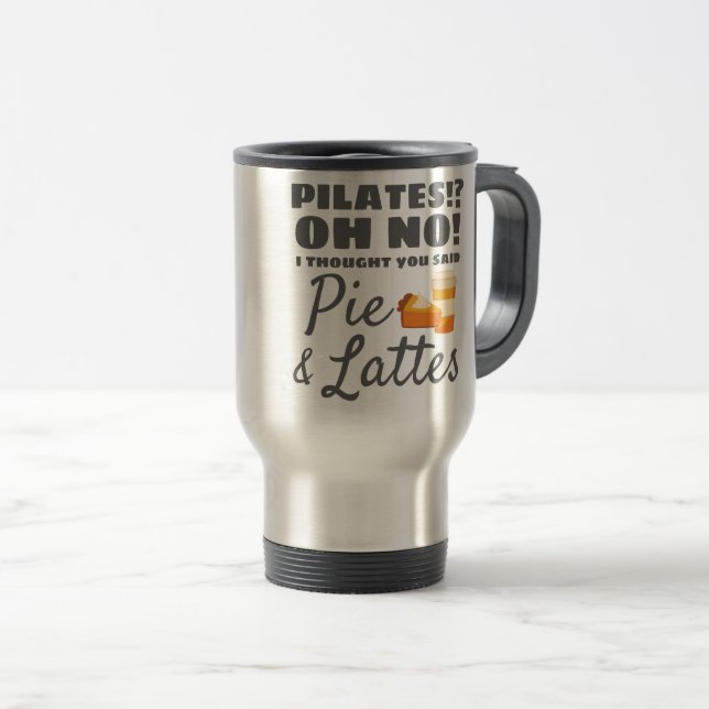 Caneca Térmica Pilates Instrutor Pilates Pensou Em Dizer O Pie La (Frente Esquerda)