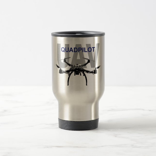 Caneca Térmica Piloto do UAV Quadpilot Quadcopter (Centro)