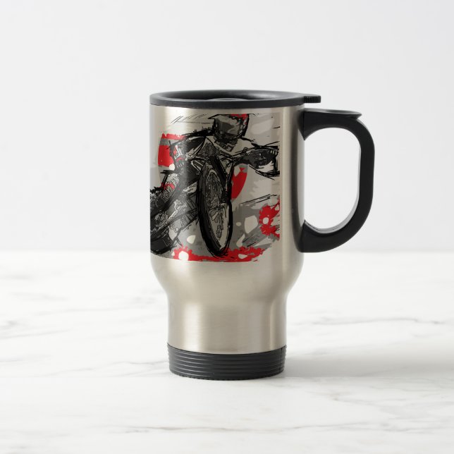 Caneca Térmica Piloto liso da motocicleta da trilha do estrada (Direita)