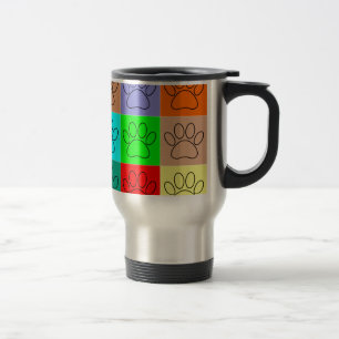 Caneca Térmica Pinças Bonitas Em Quadrados