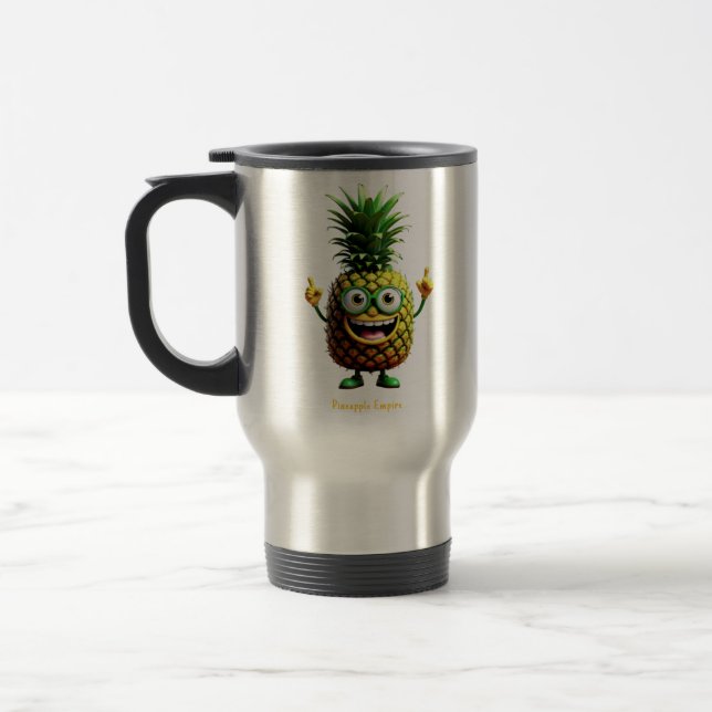 Caneca Térmica PineZhu - Império do Abacaxi (Esquerda)