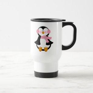 Caneca Térmica pinguim adorável