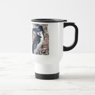 Caneca Térmica Pinguim Ave Fofa Animal Preto Branco Água