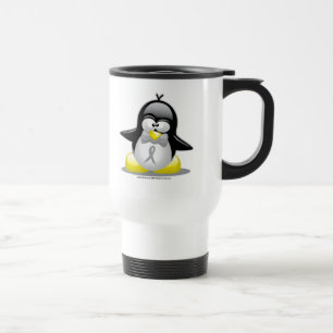 Caneca Térmica Pinguim cinzento/de prata da fita