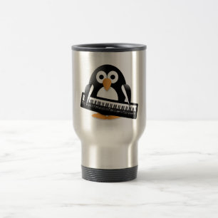 Caneca Térmica Pinguim com piano