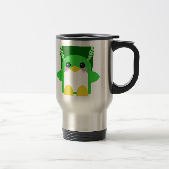 Caneca Térmica Pinguim Kawaii Noiva De Frankenstein (Direita)