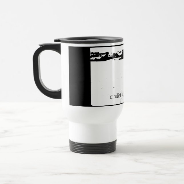 Caneca Térmica Pinguim Niilista (Esquerda)