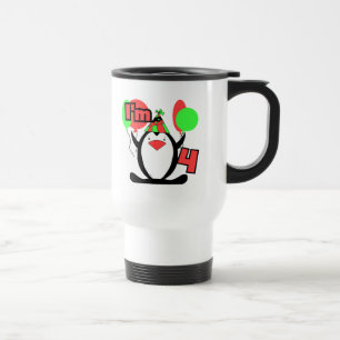 Caneca Térmica Pinguim sou 4 t shirts e presentes