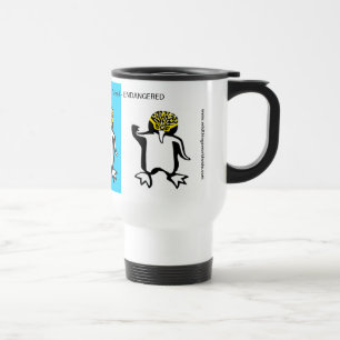 Caneca Térmica PINGUIN de olhos amarelos-brancos - Conservação - 