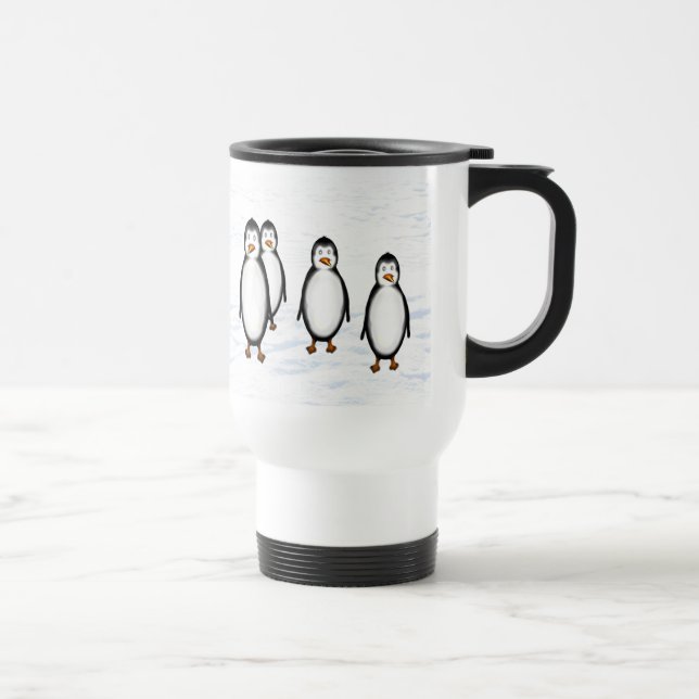 Caneca Térmica Pinguins (Direita)