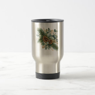 Caneca Térmica Pinheiro de Crescente de Inverno & Eucalipto