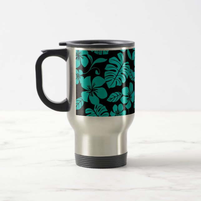 CANECA TÉRMICA PINK BIKINI (PRETO/TEAL) (Esquerda)