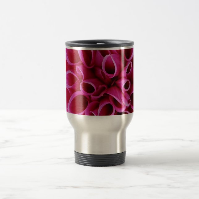 Caneca Térmica Pink Flower Travel Mug  (Centro)