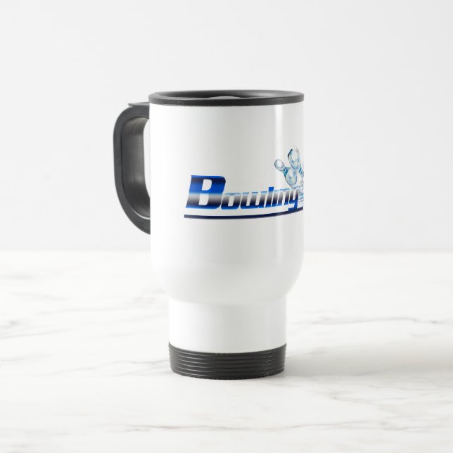 Caneca Térmica Pinos de boliche e esfera (Frente Esquerda)