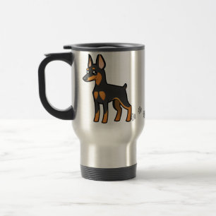 Caneca Térmica Pinscher diminuto dos desenhos animados/Manchester