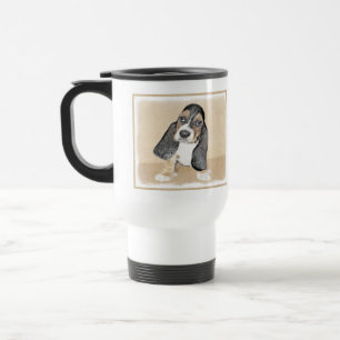 Caneca Térmica Pintado de Cachorro Basset - Arte Cachorro Origina