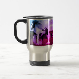Caneca Térmica Pinte o viagem do cavalo/caneca da viagem ao