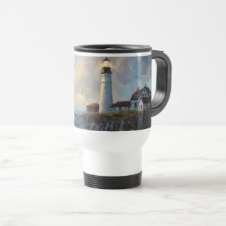 Caneca Térmica Pintura a Óleo Texturizada de Farol