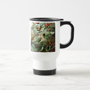 Caneca Térmica pintura clássica da fauna selvagem de beija-flor