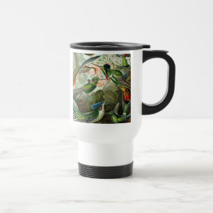 Caneca Térmica pintura clássica da fauna selvagem de beija-flor