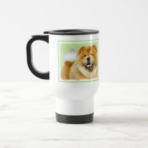 Caneca Térmica Pintura De Chow Chow - Arte De Cão Original Bonit