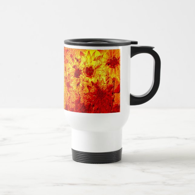 Caneca Térmica Pintura de Girassol (Direita)