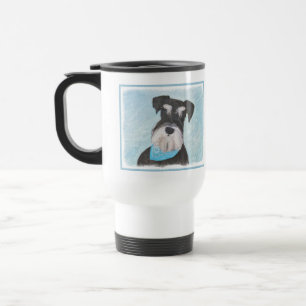 Caneca Térmica Pintura de Schnauzer (Miniatura) - Cachorro Origin