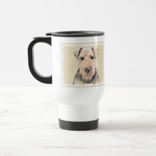 Caneca Térmica Pintura de Welsh Terrier - Arte de Cachorro Origin