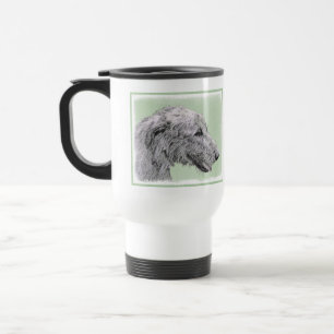 Caneca Térmica Pintura do Wolfhound irlandês 2 - arte original