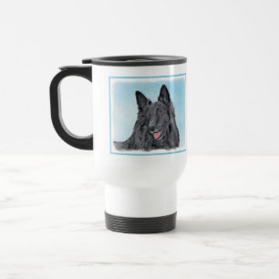 Caneca Térmica Pintura em Sheepdog Belga - Arte em Cachorro Origi
