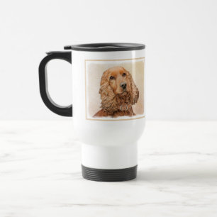 Caneca Térmica Pintura Inglesa em Cocker Spaniel - Arte Original
